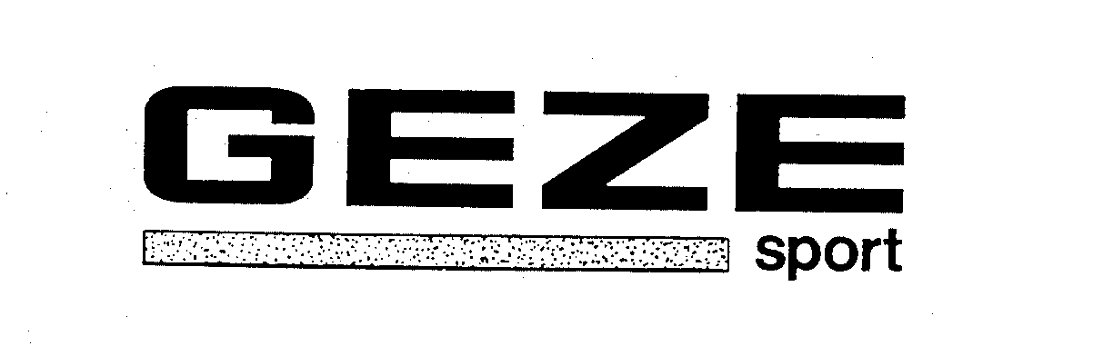 Trademark Logo GEZE SPORT