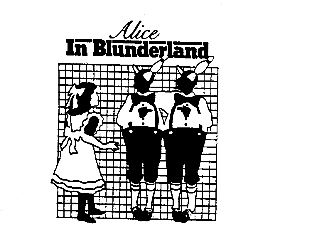Trademark Logo ALICE IN BLUNDERLAND