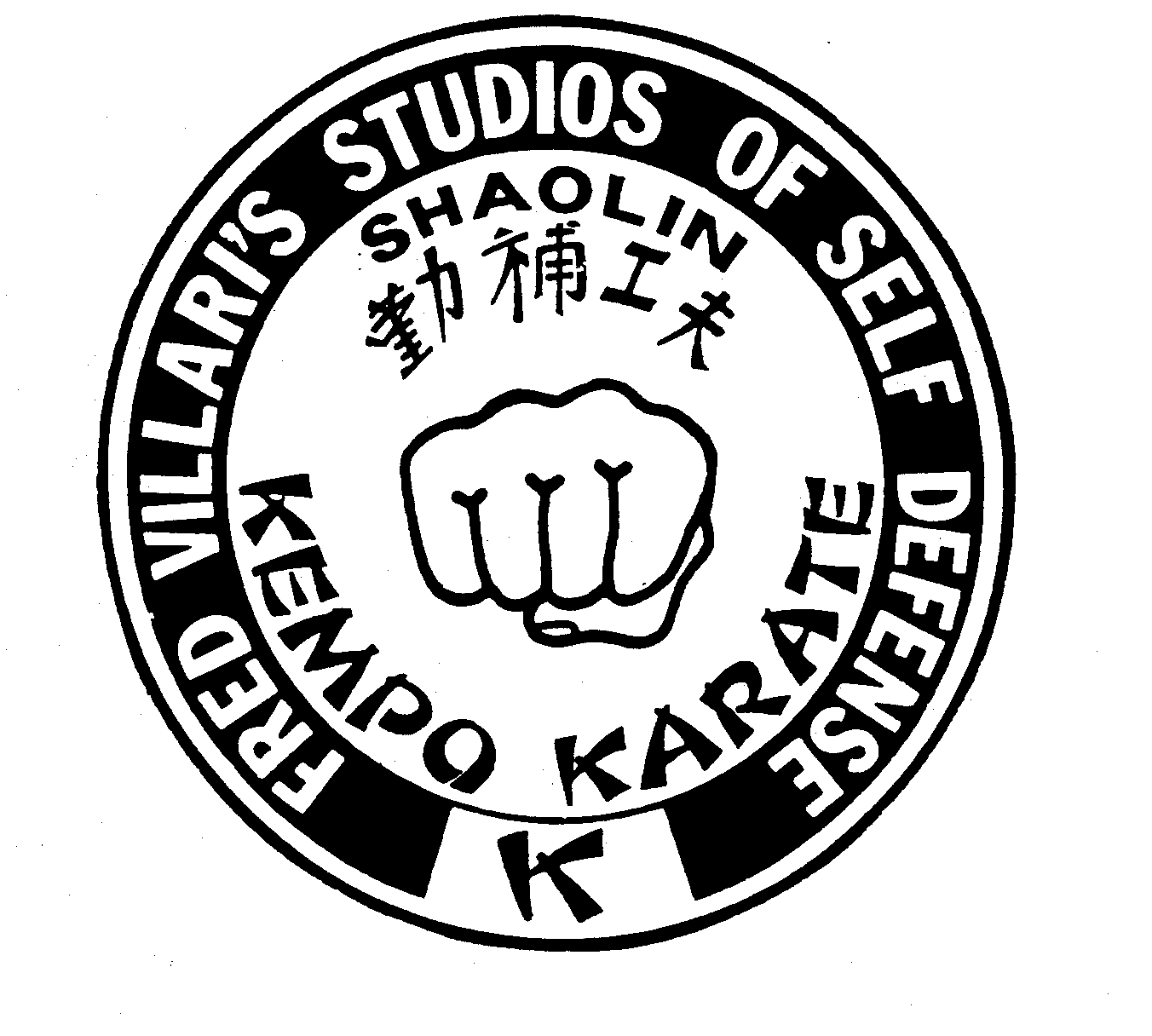 Trademark Logo FRED VILLARI'S STUDIOS OF SELF DEFENSE SHAOLIN KEMPO KARATE