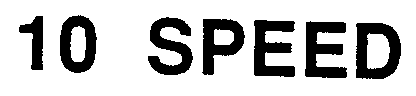 Trademark Logo 10 SPEED