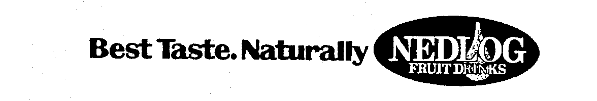 Trademark Logo BEST TASTE. NATURALLY NEDLOG FRUIT DRINKS