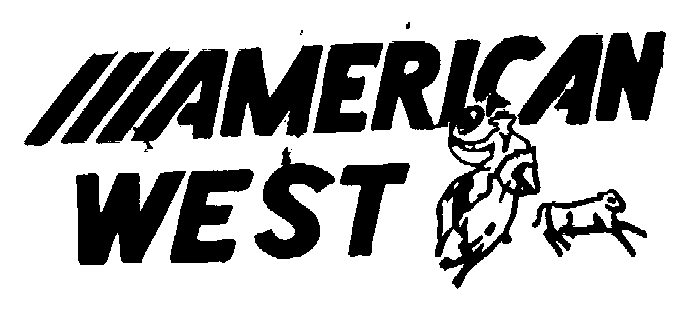 Trademark Logo AMERICAN WEST