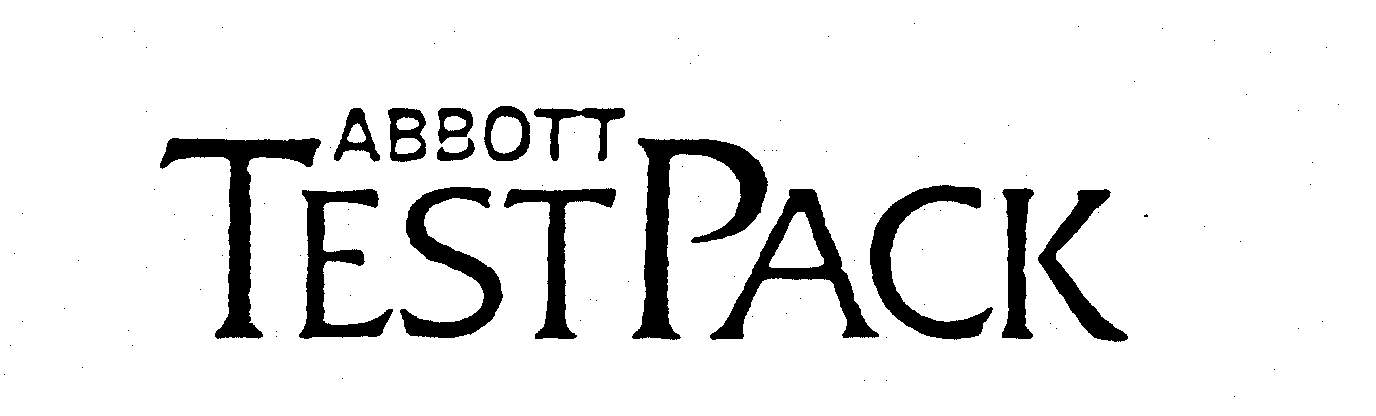 Trademark Logo ABBOTT TEST PACK