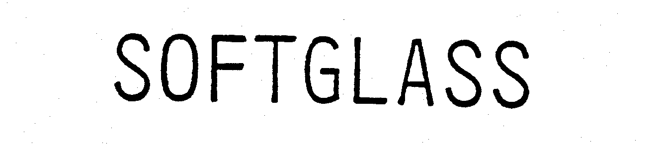 Trademark Logo SOFTGLASS