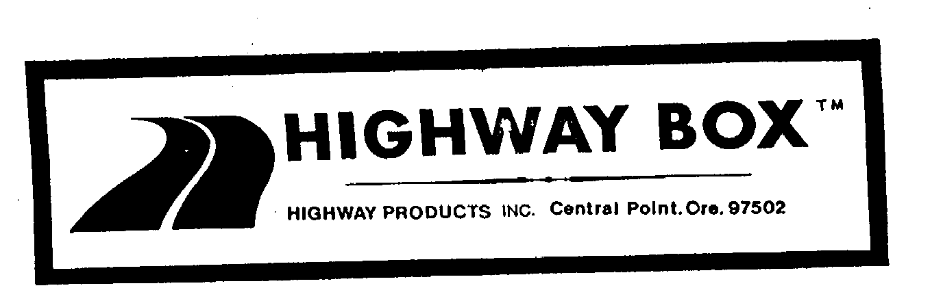 Trademark Logo HIGHWAY BOX