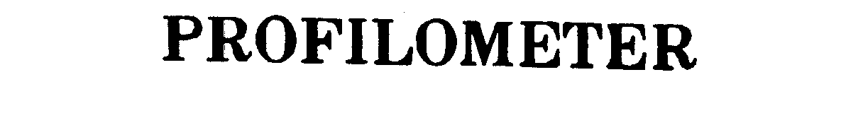 Trademark Logo PROFILOMETER