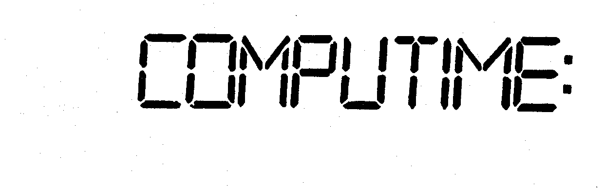 Trademark Logo COMPUTIME: