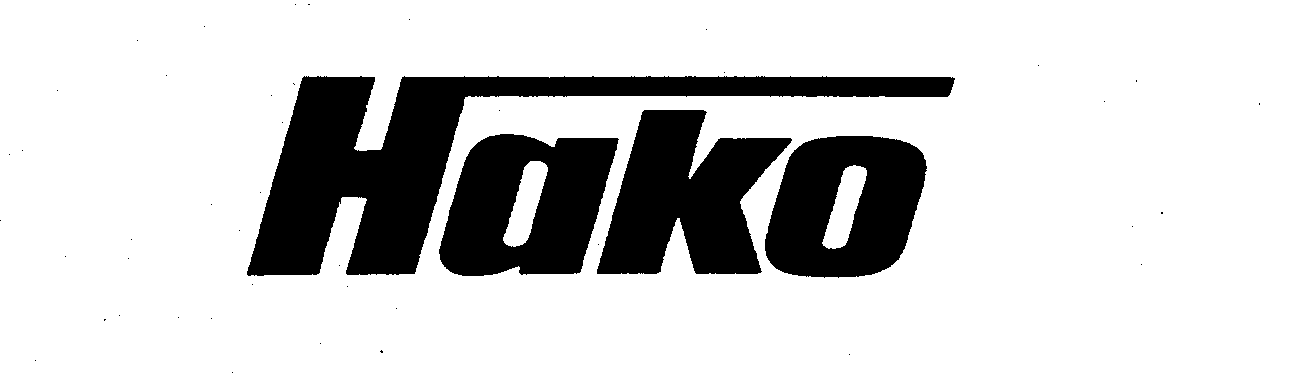 Trademark Logo HAKO