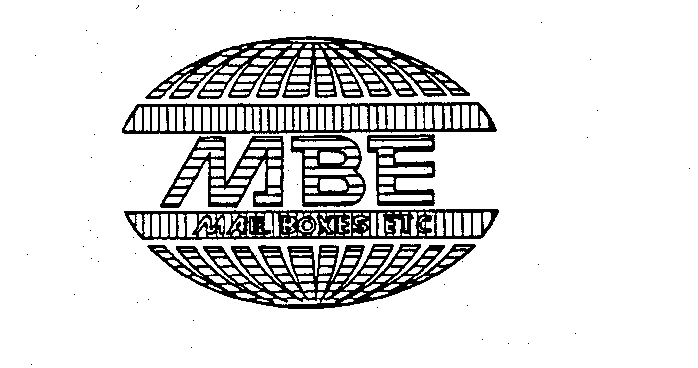 Trademark Logo MBE MAIL BOXES ETC