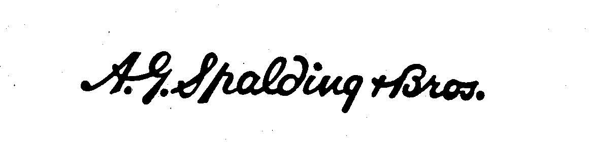  A. G. SPALDING &amp; BROS.
