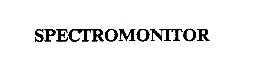 Trademark Logo SPECTROMONITOR
