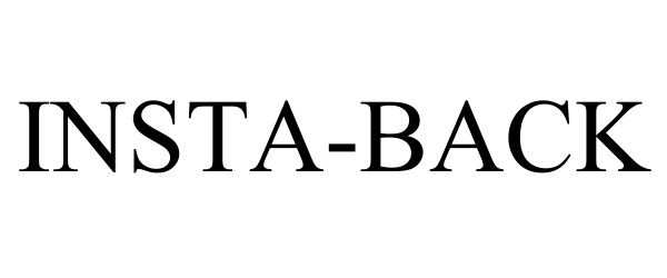 Trademark Logo INSTA-BACK