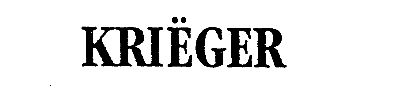 Trademark Logo KRIEGER