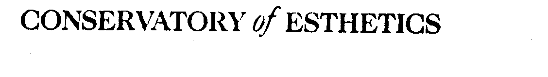 Trademark Logo CONSERVATORY OF ESTHETICS
