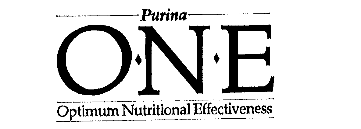 Trademark Logo PURINA O-N-E FOR OPTIMUM NUTRITIONAL EFFECTIVENESS