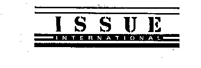 Trademark Logo ISSUE INTERNATIONAL