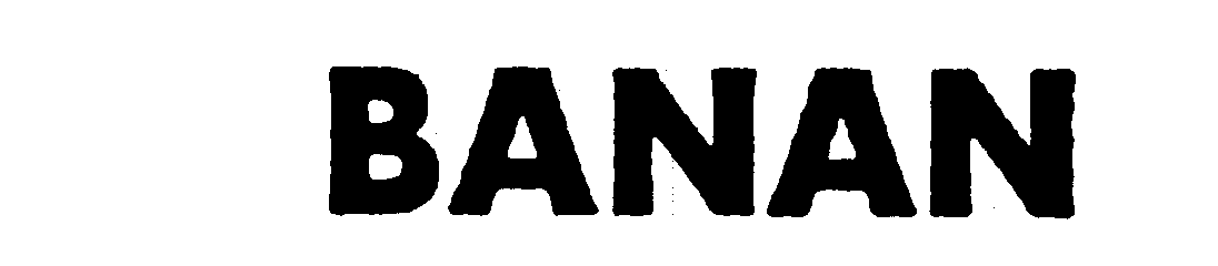 Trademark Logo BANAN