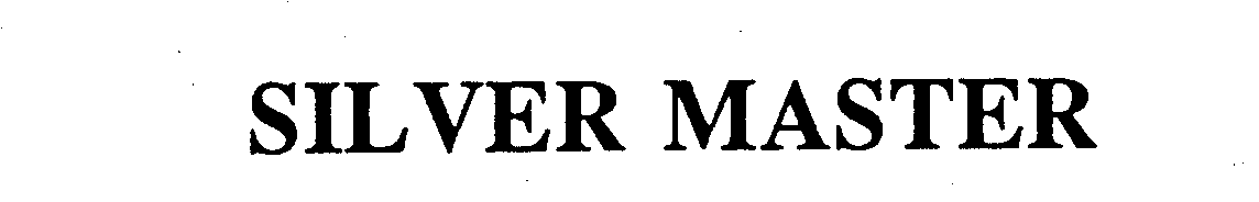 Trademark Logo SILVER MASTER