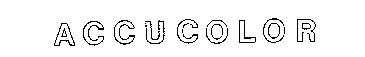 Trademark Logo ACCUCOLOR