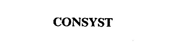Trademark Logo CONSYST