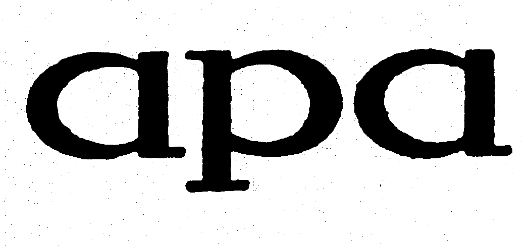Trademark Logo APA
