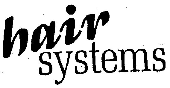 Trademark Logo HAIR SYSTEMS