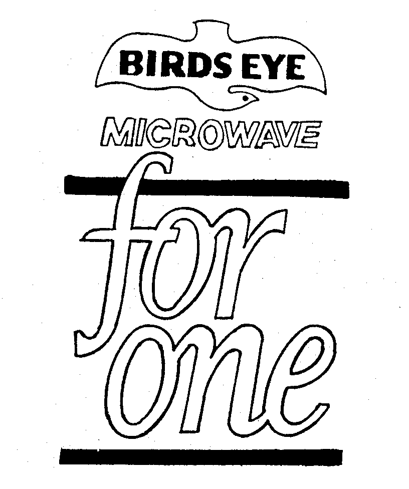  BIRDS EYE MICROWAVE FOR ONE