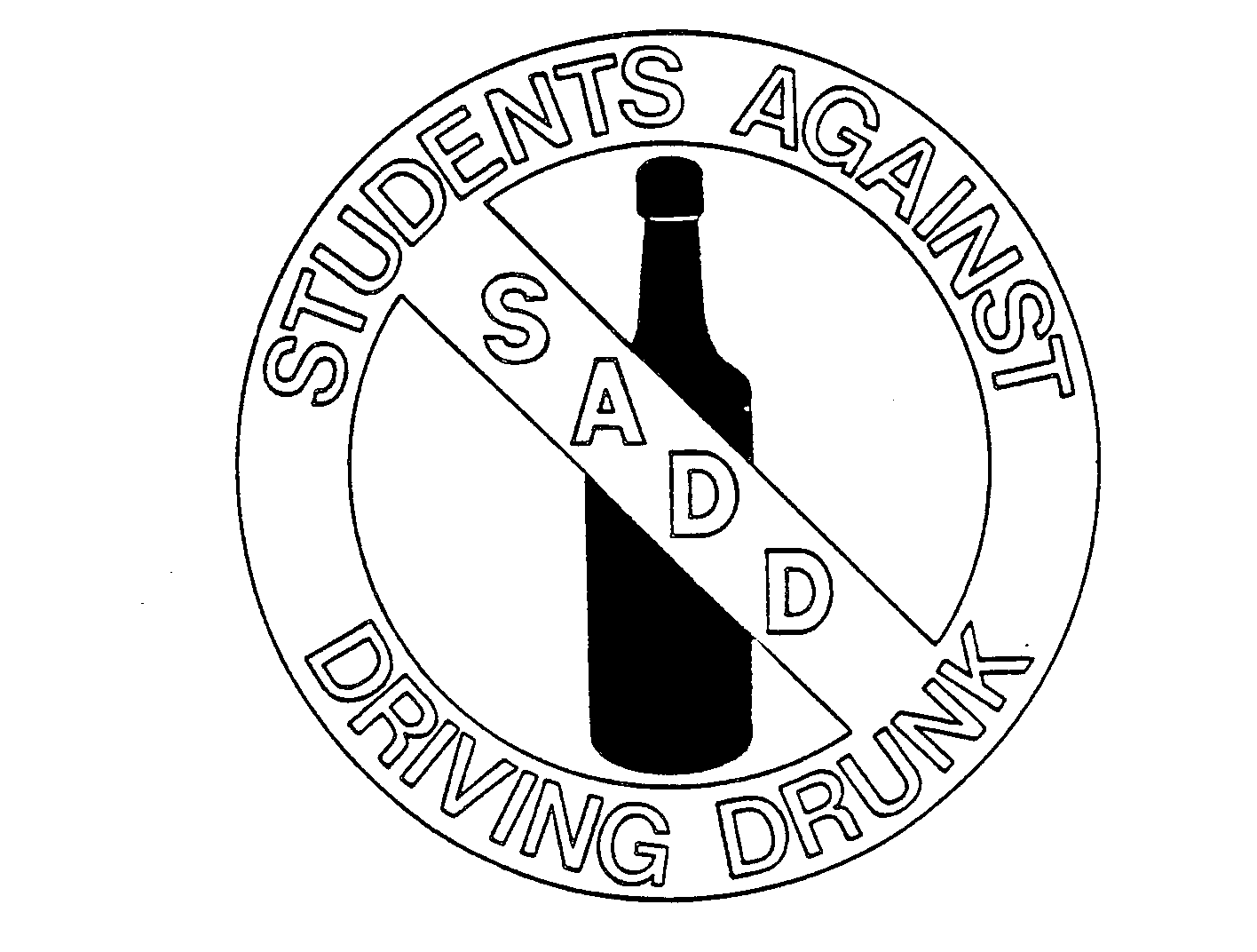 Trademark Logo SADD STUDENTS AGAINST DRIVING DRUNK
