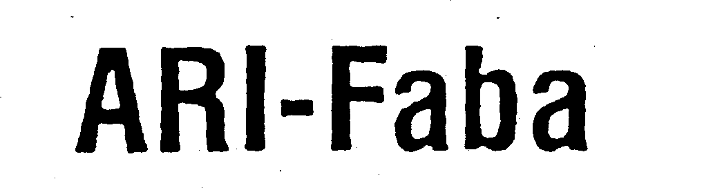 Trademark Logo ARI-FABA