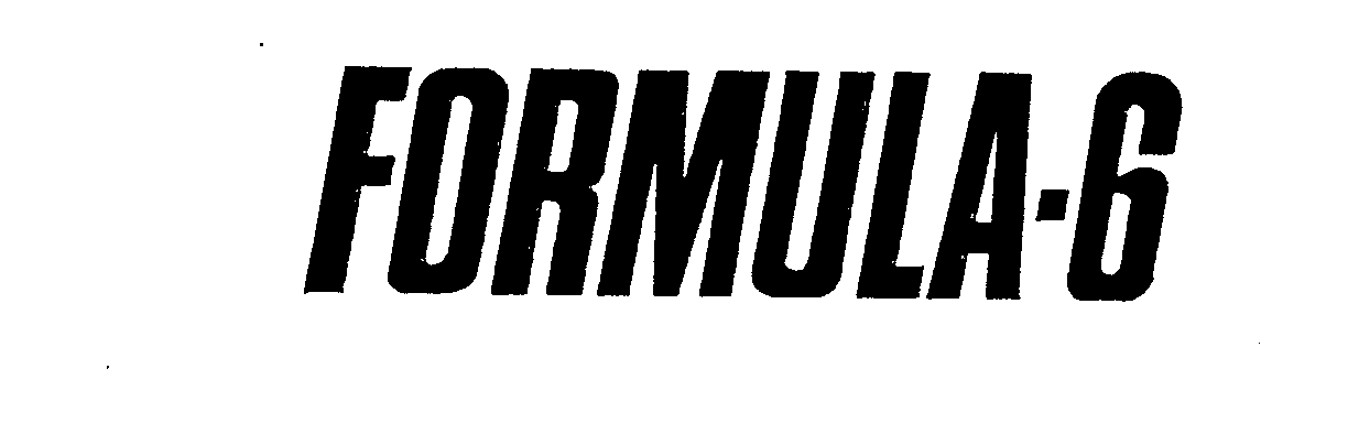 Trademark Logo FORMULA-6