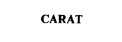 Trademark Logo CARAT