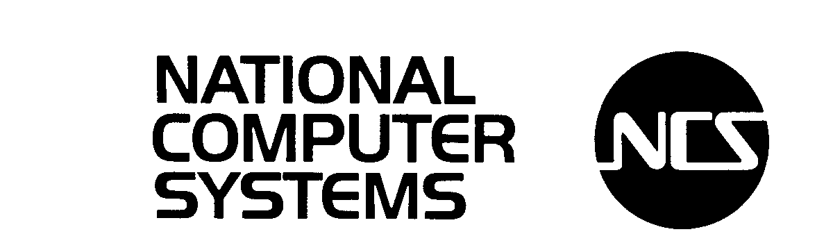 Trademark Logo NCS NATIONAL COMPUTER SYSTEMS