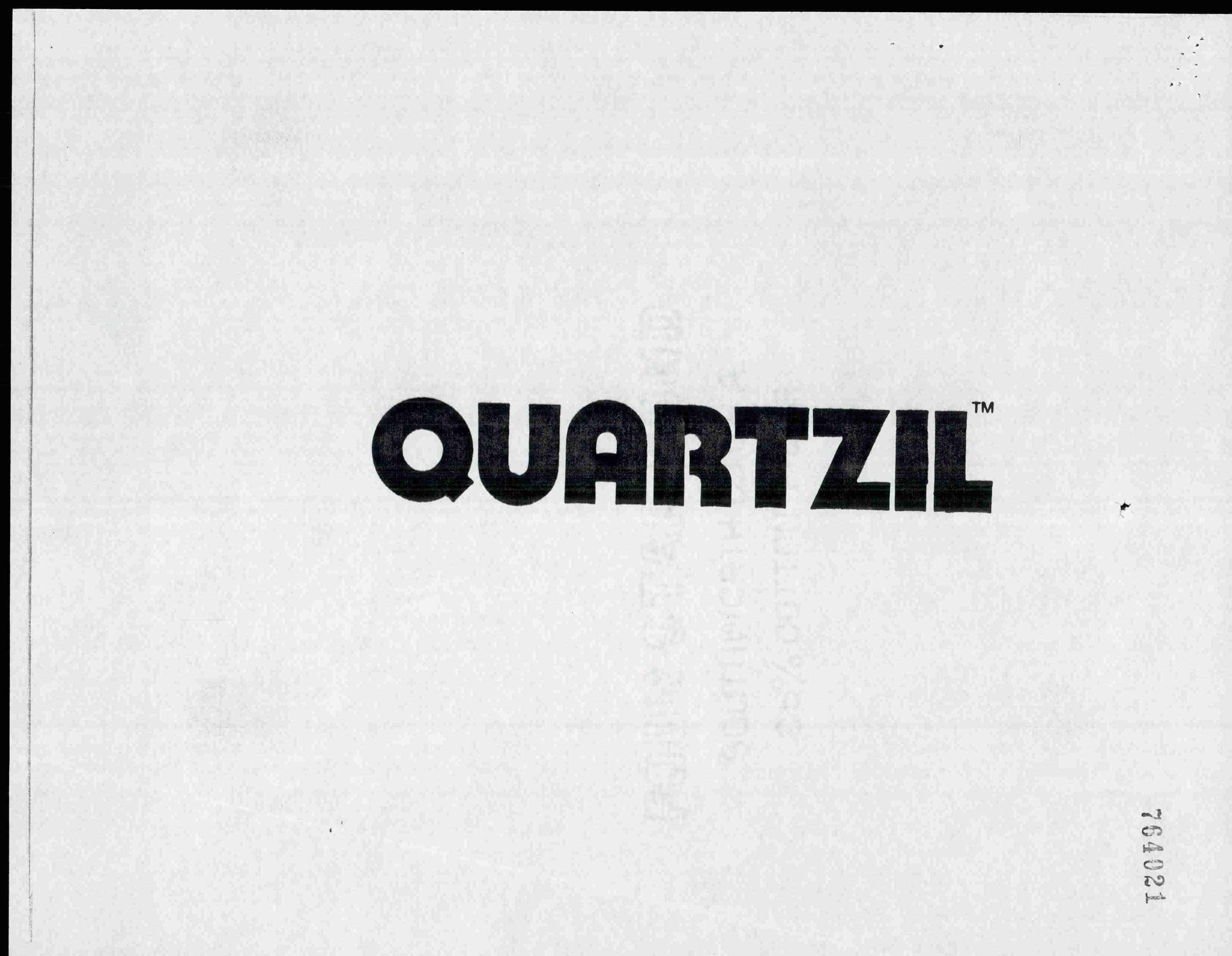 Trademark Logo QUARTZIL