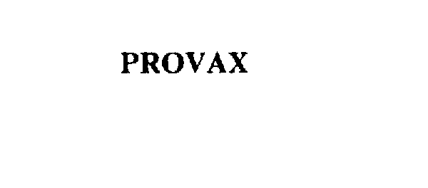 Trademark Logo PROVAX