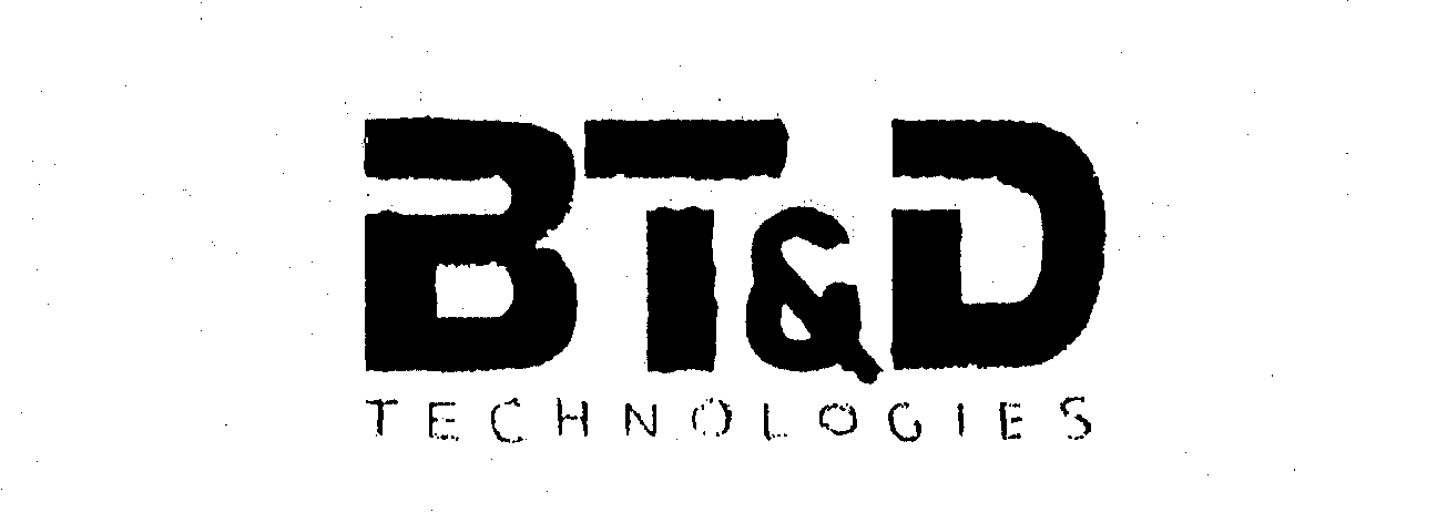 Trademark Logo BT&D TECHNOLOGIES