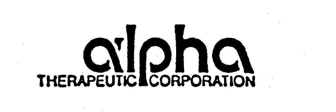 Trademark Logo ALPHA THERAPEUTIC CORPORATION