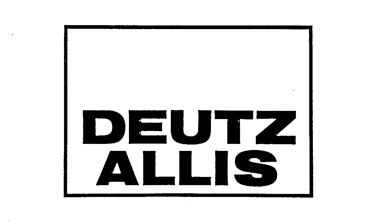 Trademark Logo DEUTZ ALLIS