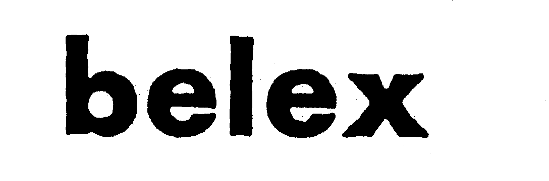 Trademark Logo BELEX