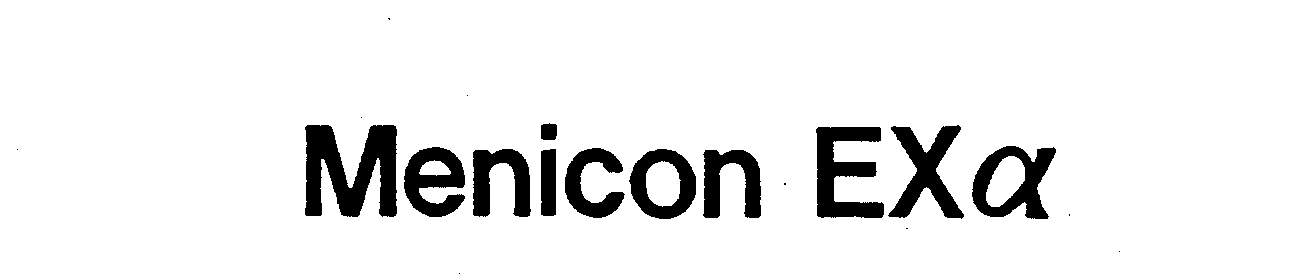 Trademark Logo MENICON EXA