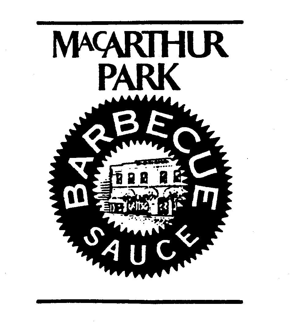 Trademark Logo MACARTHUR PARK BARBECUE SAUCE