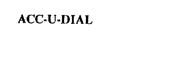 Trademark Logo ACC-U-DIAL