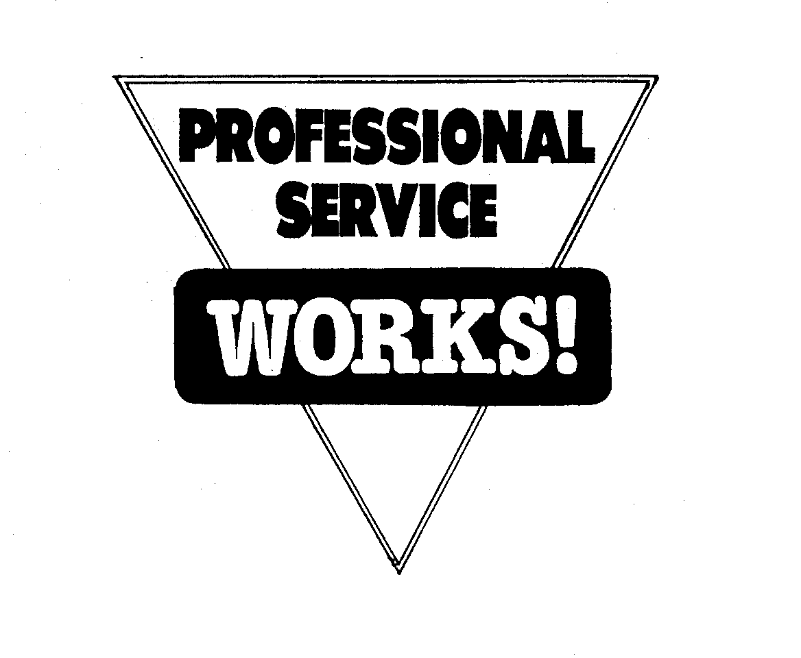 Trademark Logo PROFESSIONAL SERVICE WORKS!