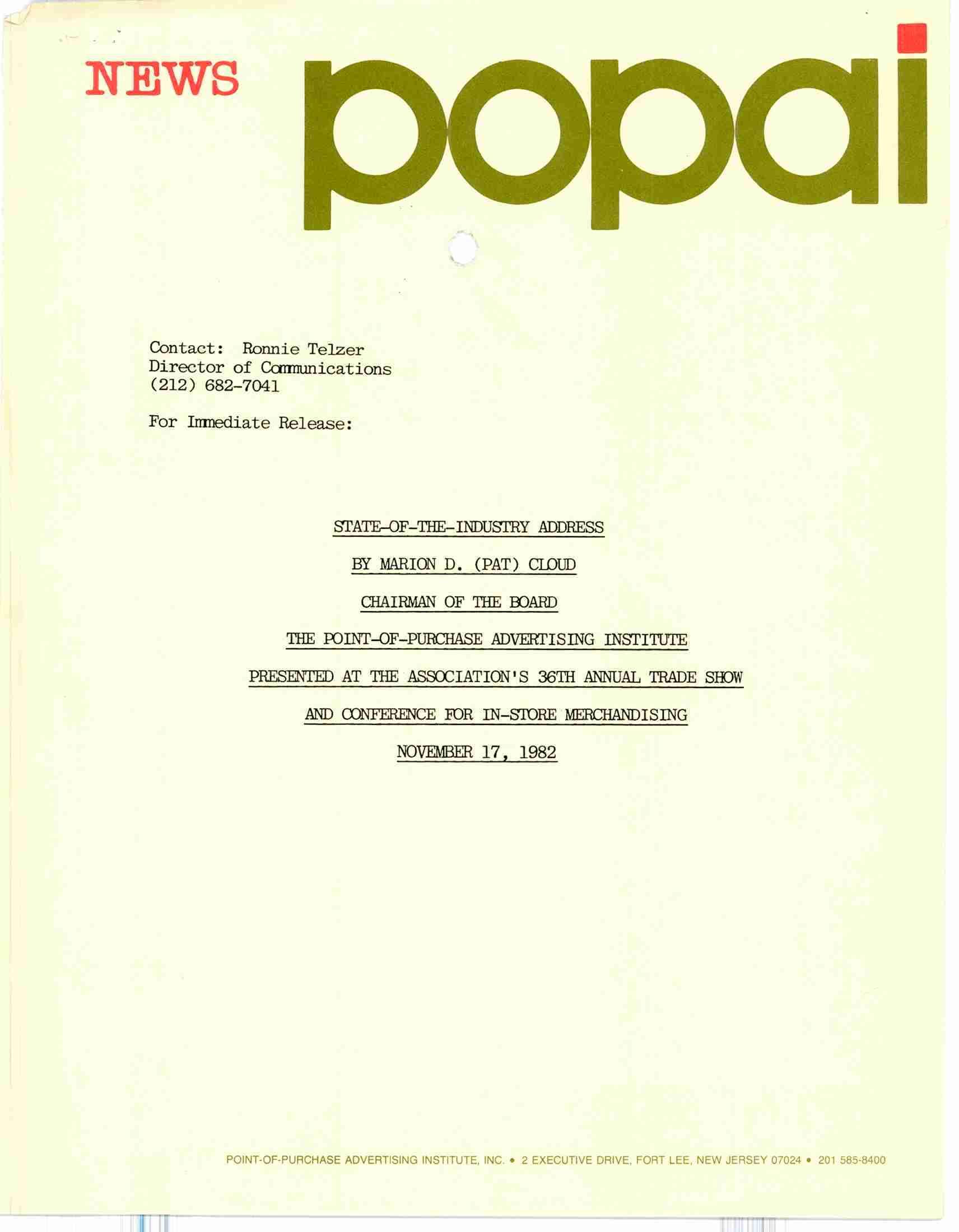 Trademark Logo POPAI