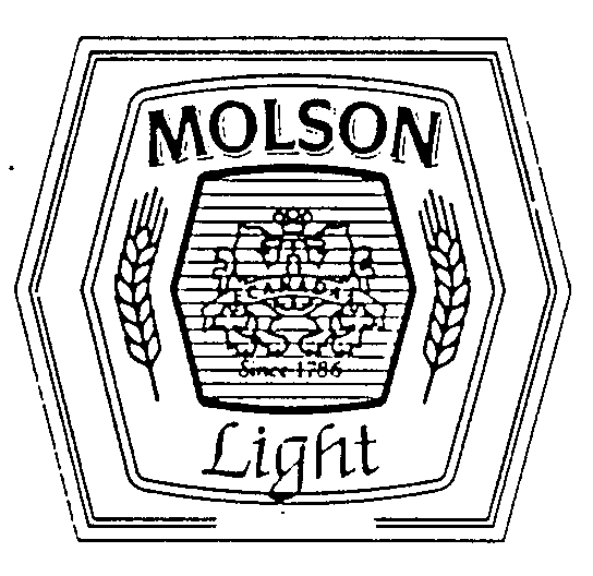  MOLSON LIGHT CANADA SINCE 1786