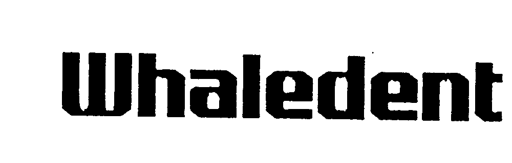 Trademark Logo WHALEDENT