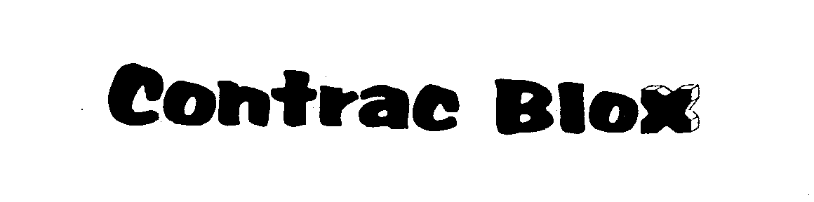 Trademark Logo CONTRAC BLOX