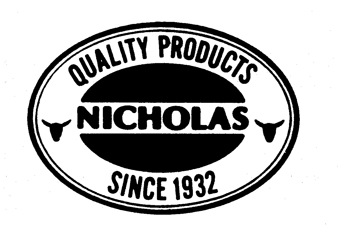 Trademark Logo QUALITY PRODUCTS NICHOLAS SINCE 1932
