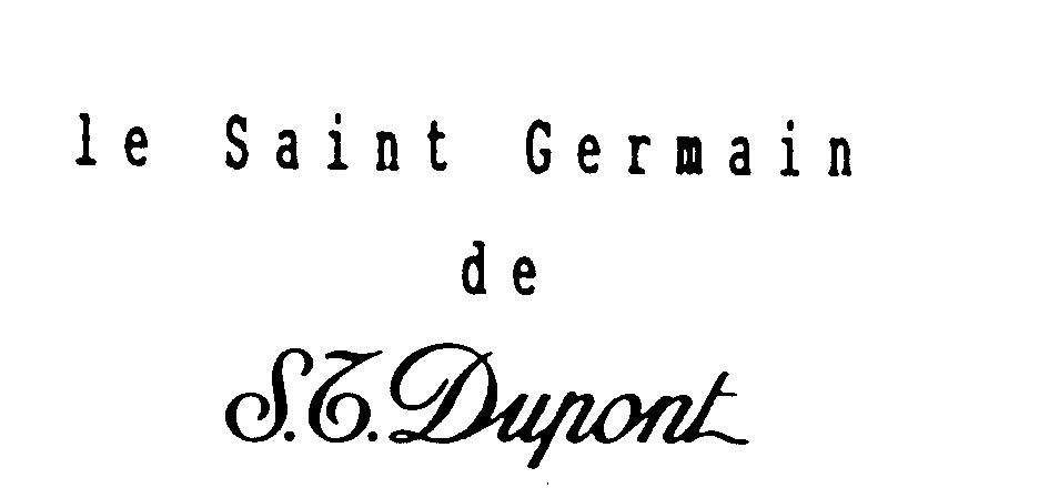 Trademark Logo LE SAINT GERMAIN DE S.T.DUPONT