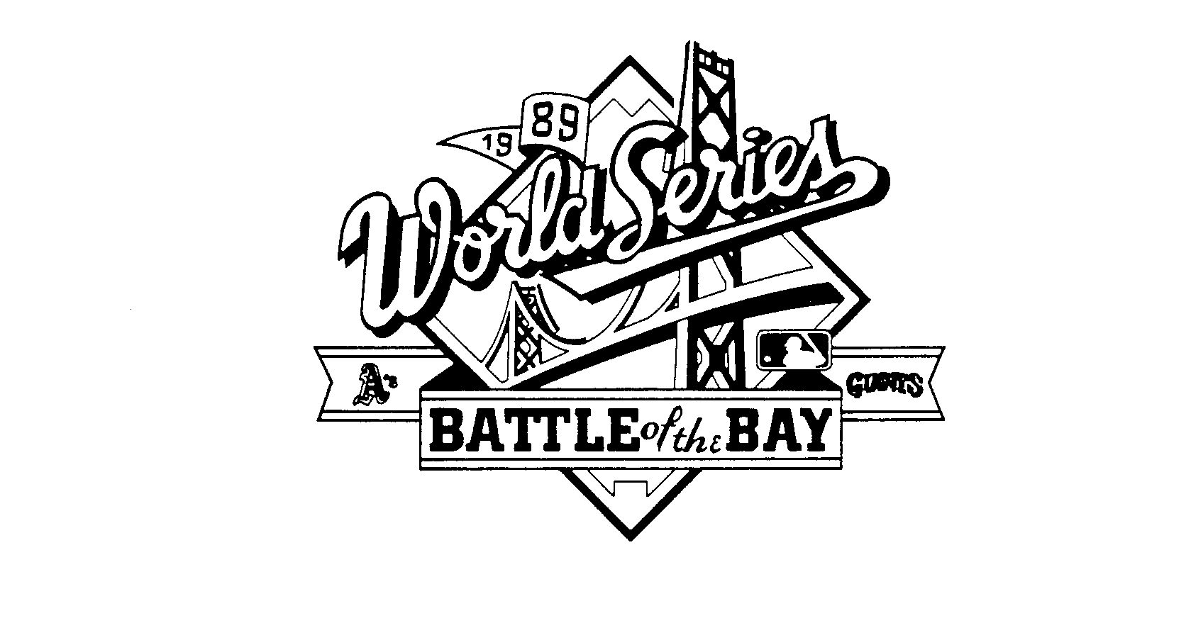 1989 WORLD SERIES BATTLE OF THE BAY A'S GIANTS
