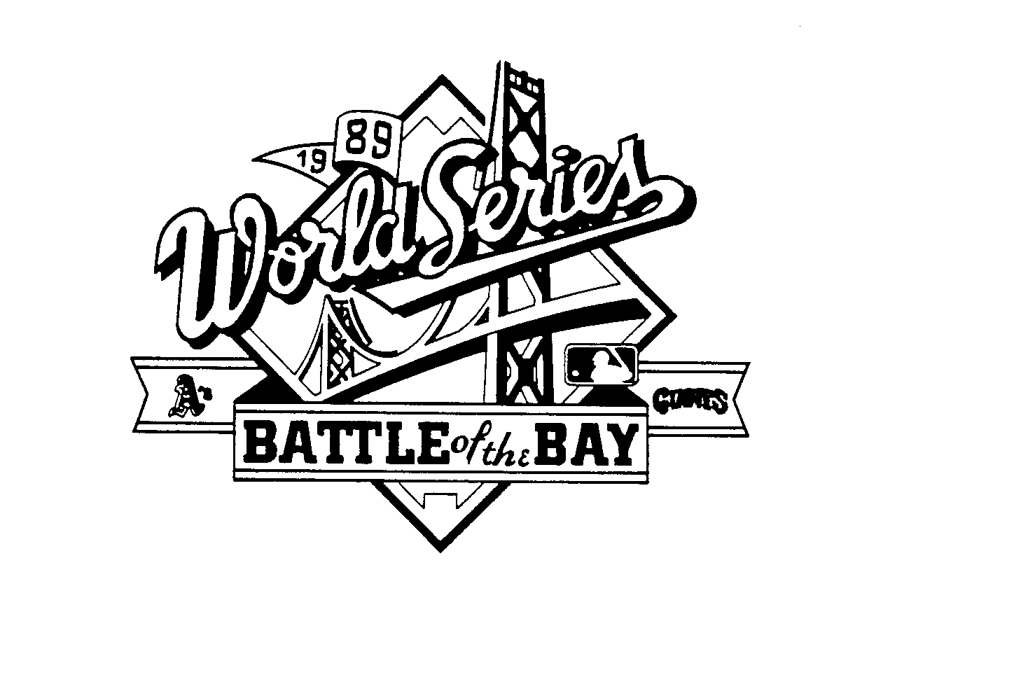  1989 WORLD SERIES BATTLE OF THE BAY A'S GIANTS